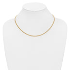 14K Gold Filled Polished Curb Chain Necklace in 2.3mm Width