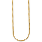 14K Gold Filled Bold Curb Chain Necklace in 3.5mm Width - view 2