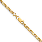 14K Gold Filled Bold Curb Chain Necklace in 3.5mm Width - view 5