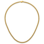14K Gold Filled Bold Curb Chain Necklace in 3.5mm Width - view 4