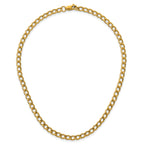 14K Gold Filled Heavy Curb Chain Necklace in 5.25mm Width - view 4