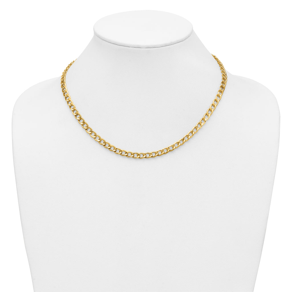 Curb Chain Necklace in 14/20 Gold Filled, 5.25mm