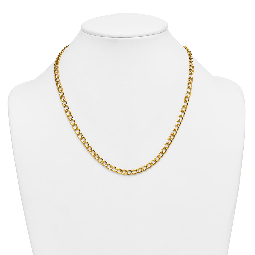 Curb Chain Necklace in 14/20 Gold Filled, 5.25mm