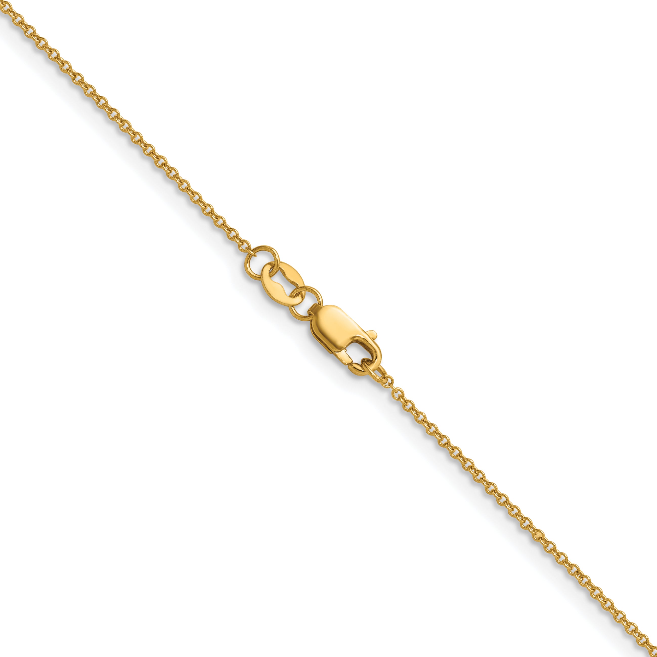 14K Gold Filled Delicate Cable Chain Necklace in 1.15mm Width - view 2