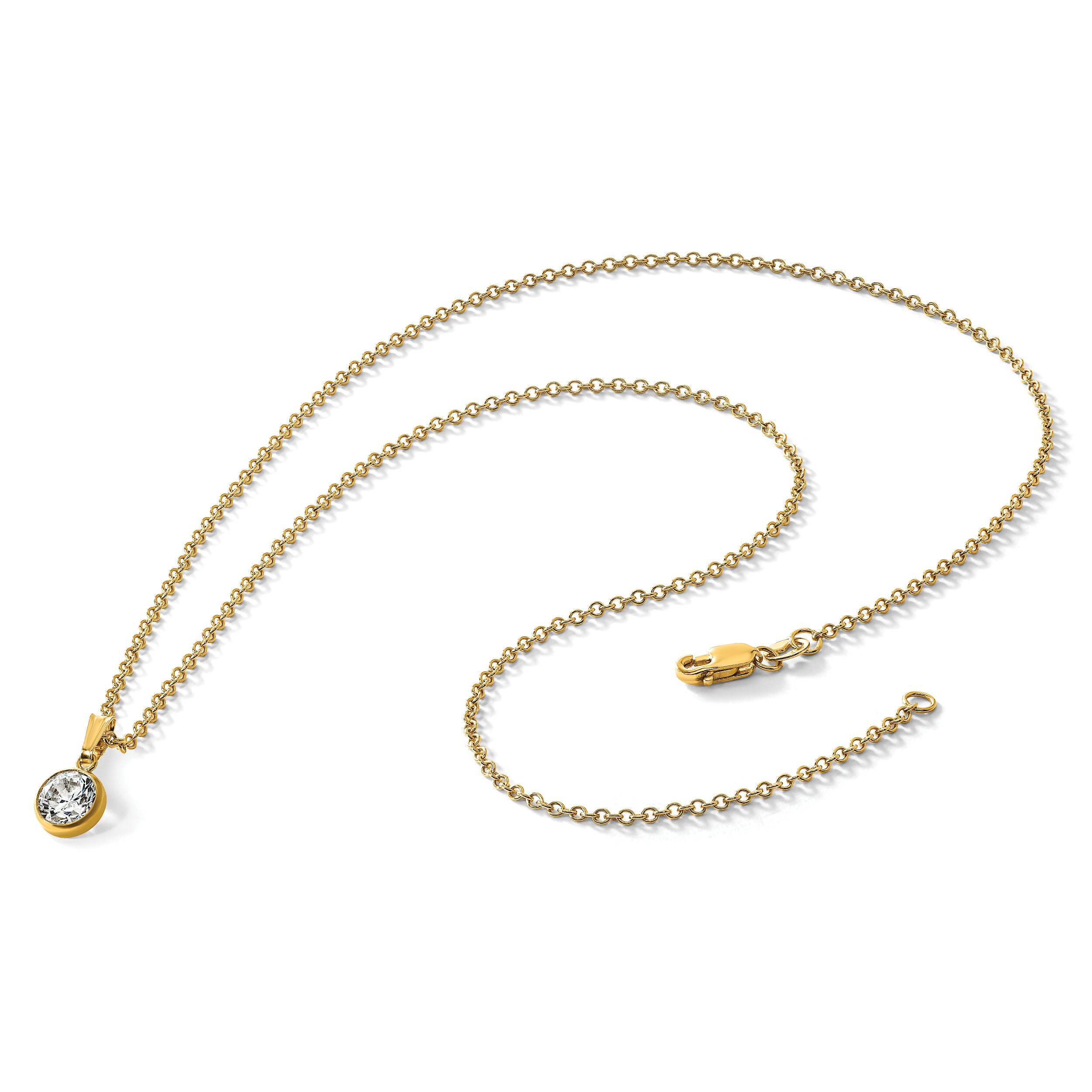 14K Gold Filled Polished Cable Chain Necklace in 1.6mm Width - view 6
