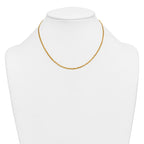 14K Gold Filled Polished Cable Chain Necklace in 1.7mm Width - view 3