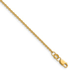 14K Gold Filled Polished Cable Chain Necklace in 1.7mm Width by Sophia Jewelers