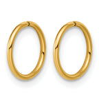 14K Gold Filled 1.0 x 10mm Sleeper Hoop Earrings - view 2