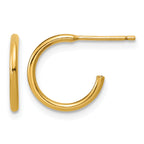 14K Gold Filled 1.30 x 12mm Post Hoop Earrings by Sophia Jewelers