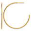 14K Gold Filled 1.30 x 38mm Post Hoop Earrings by Sophia Jewelers