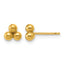 14K Gold Filled 3 Ball Post Earrings by Sophia Jewelers