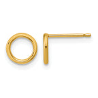 14K Gold Filled 7mm Open Circle Post Earrings by Sophia Jewelers