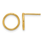 14K Gold Filled 10mm Open Circle Post Earrings by Sophia Jewelers