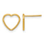 14K Gold Filled 10mm Open Heart Post Earrings by Sophia Jewelers