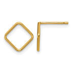 14K Gold Filled 8mm Open Square Post Earrings by Sophia Jewelers