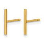 14K Gold Filled 10mm Bar Post Earrings - view 2