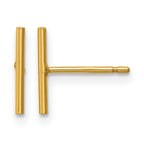 14K Gold Filled 10mm Bar Post Earrings by Sophia Jewelers