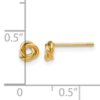 14K Gold Filled 5mm Love Knot Post Earrings - view 3