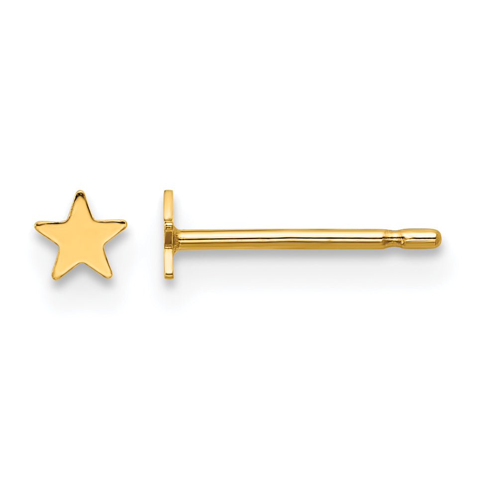 14K Gold Filled 3.3mm Star Post Earrings by Sophia Jewelers