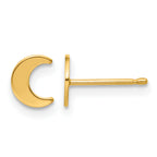14K Gold Filled 5.1 x 6.3mm Moon Post Earrings by Sophia Jewelers