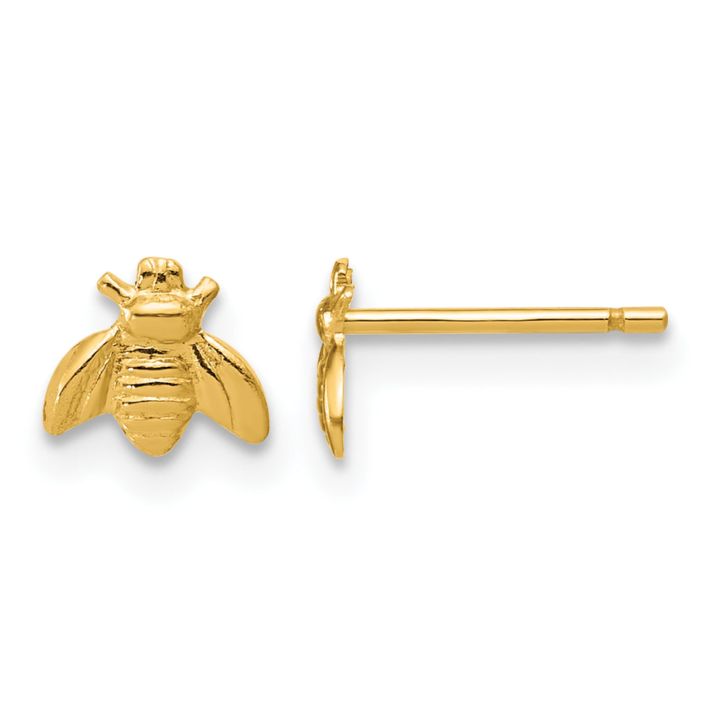 14K Gold Filled 5.5 x 6.3mm Bee Post Earrings by Sophia Jewelers
