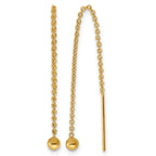 14K Gold Filled 3mm Ball Dangle Threader Earrings by Sophia Jewelers