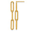 14K Gold Filled Paperclip Link Post Dangle Earrings by Sophia Jewelers