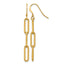 14K Gold Filled Paperclip Link Shepherd Hook Dangle Earrings by Sophia Jewelers