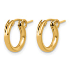 14K Gold Filled 2.30 x 13mm Eurowire Hoop Earrings - view 2