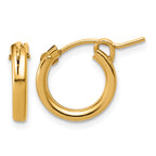 14K Gold Filled 2.30 x 13mm Eurowire Hoop Earrings by Sophia Jewelers