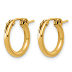 14K Gold Filled 2.30 x 15mm Eurowire Hoop Earrings - view 2
