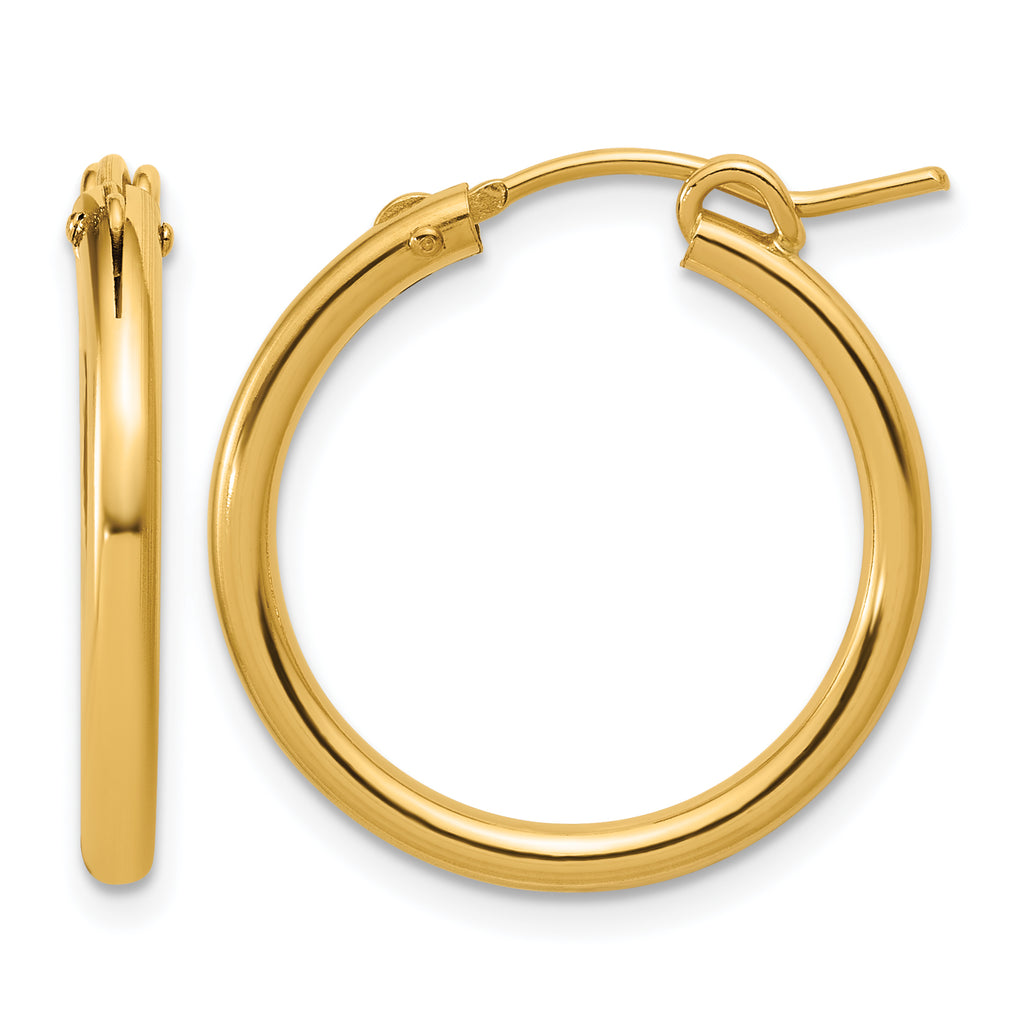 14K Gold Filled 2.30 x 22mm Eurowire Hoop Earrings by Sophia Jewelers