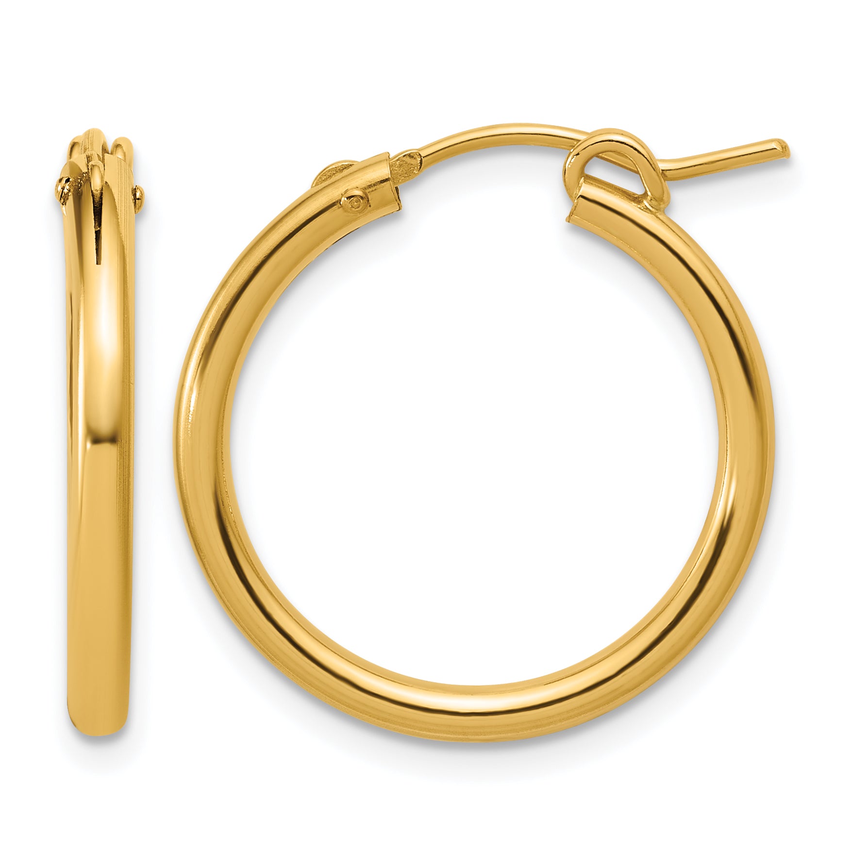 14K Gold Filled 2.30 x 22mm Eurowire Hoop Earrings by Sophia Jewelers