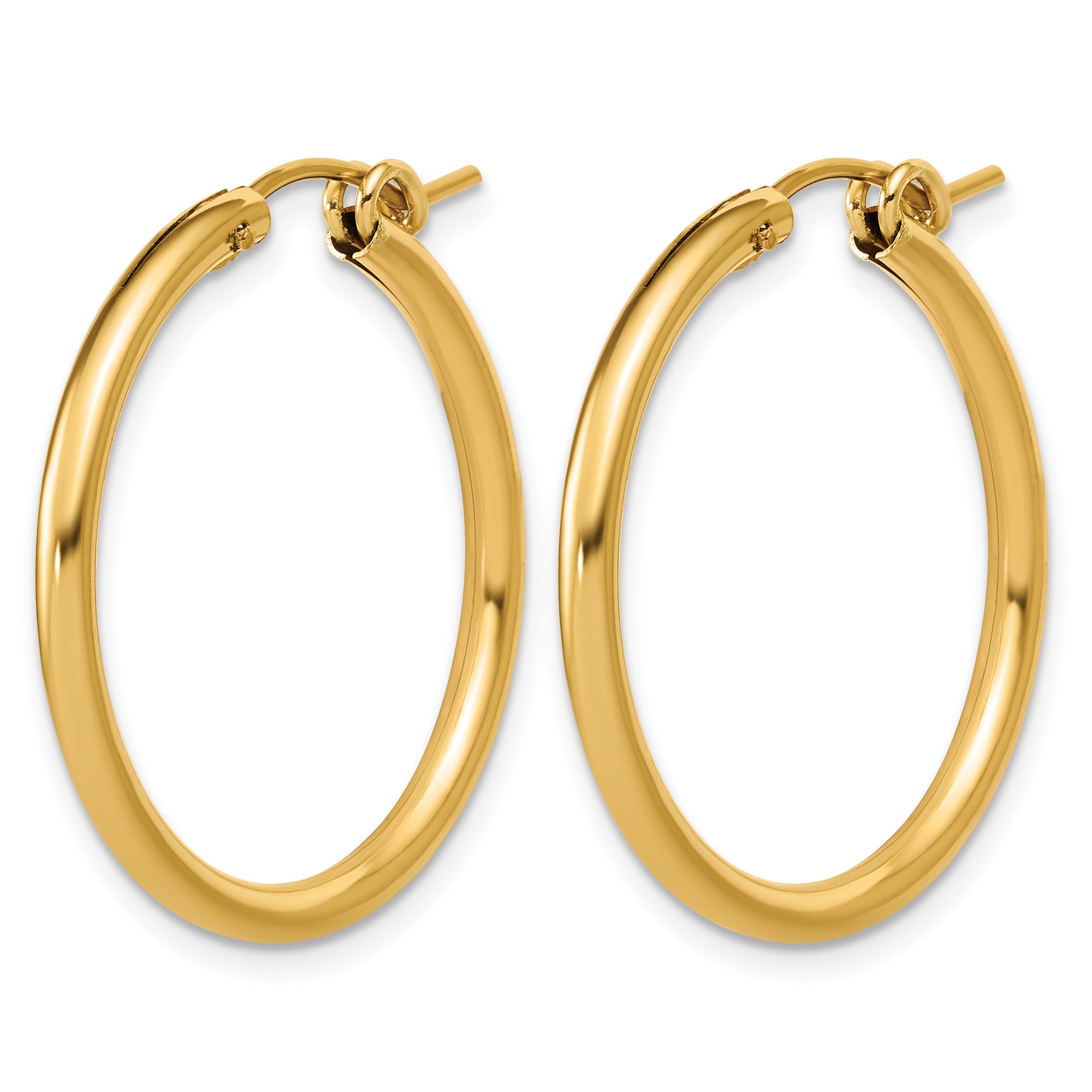 14K Gold Filled 2.30 x 29mm Eurowire Hoop Earrings Secondary image