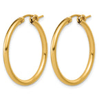 14K Gold Filled 2.30 x 29mm Eurowire Hoop Earrings - view 2