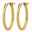 14K Gold Filled 2.30 x 20 x 30mm Oval Eurowire Hoop Earrings - view 2