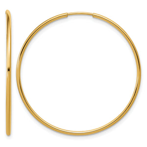 Endless Hoop Earrings in 14K Yellow Gold-Filled, 38mm - Sophia Jewelers