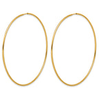 14K Gold Filled 1.25 x 65mm Endless Hoop Earrings - view 2