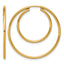 14K Gold Filled 1.30 x 20 & 30mm Double Endless Hoop Earrings by Sophia Jewelers