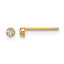 14K Gold Filled 2.50mm CZ Bezel Post Earrings by Sophia Jewelers