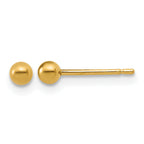 14K Gold Filled 3mm Ball Post Earrings by Sophia Jewelers
