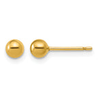 14K Gold Filled 4mm Ball Post Earrings by Sophia Jewelers
