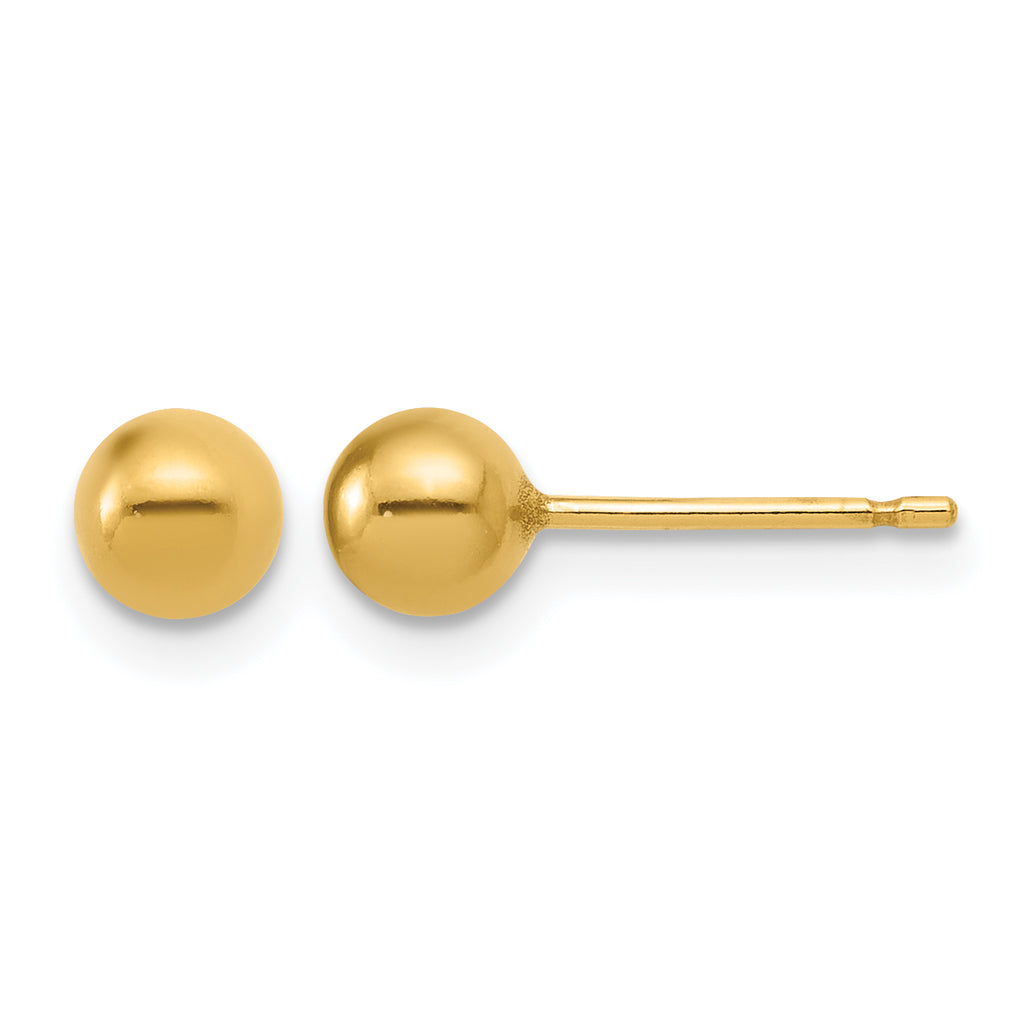 14K Gold Filled 5mm Ball Post Earrings by Sophia Jewelers