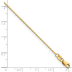 14K Gold Filled Flat Cable Chain Necklace in 1.2mm Width - view 3