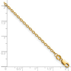 14K Gold Filled Flat Cable Chain Necklace in 2.0mm Width - view 5