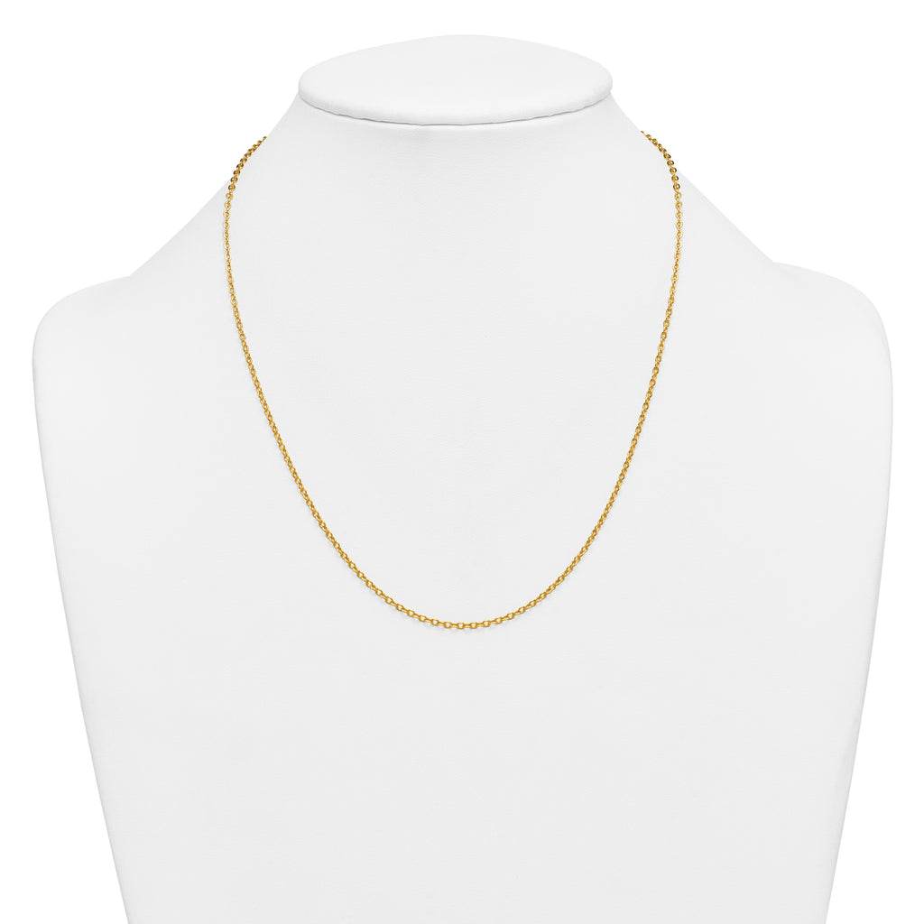 14K Gold Filled Flat Cable Chain Necklace in 2.0mm Width