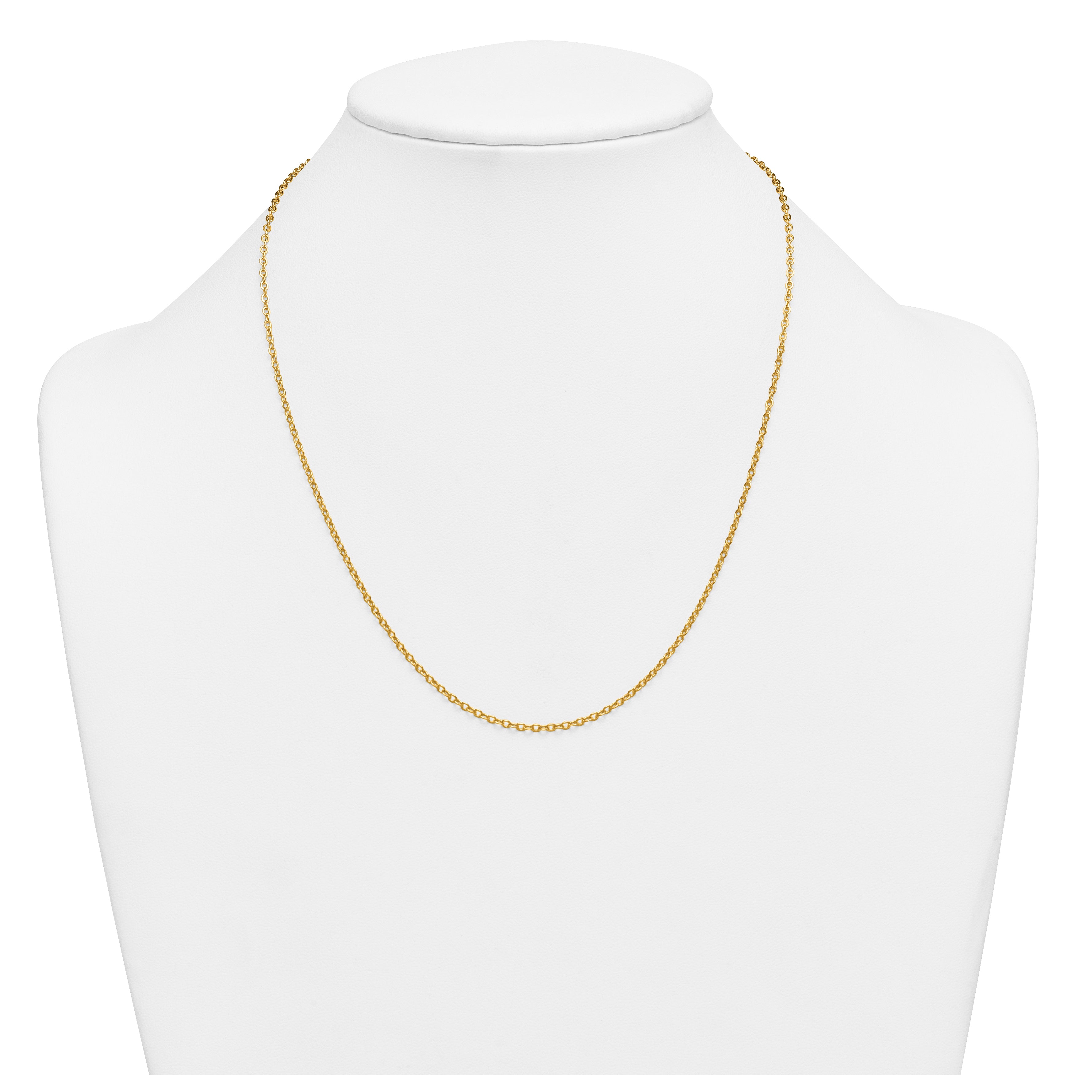 14K Gold Filled Flat Cable Chain Necklace in 2.0mm Width