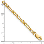 14K Gold Filled Figaro Chain Necklace in 3.75mm Width - view 6