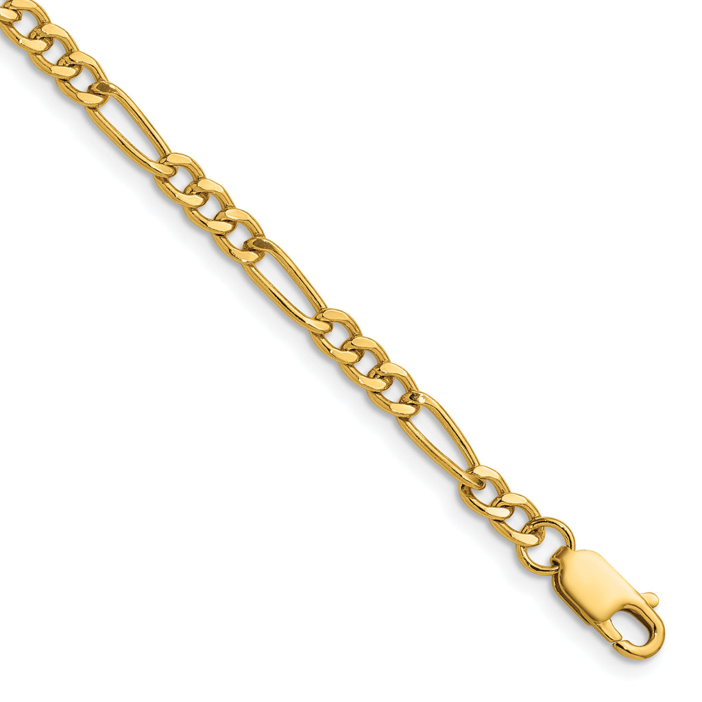14K Gold Filled Figaro Chain Necklace in 3.75mm Width by Sophia Jewelers