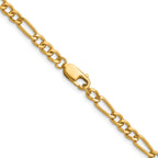 14K Gold Filled Figaro Chain Necklace in 4.6mm Width - view 3